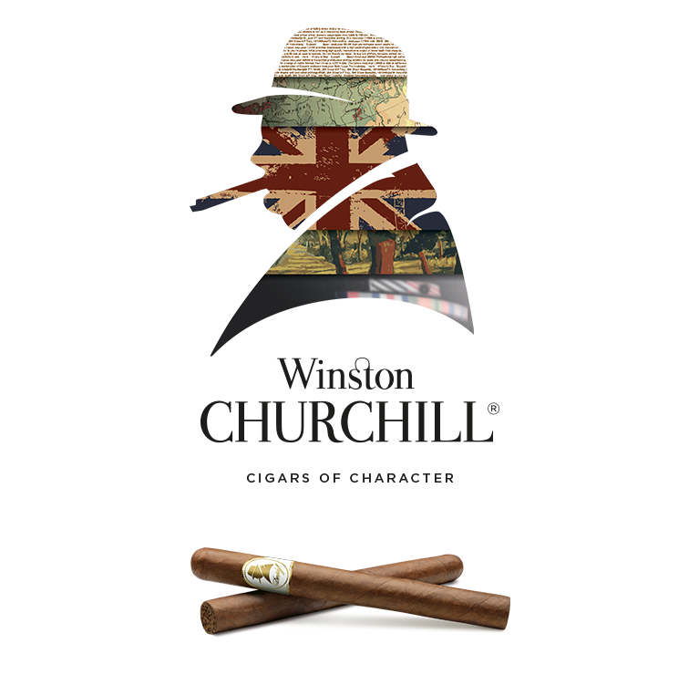 Davidoff Winston Churchill „The Original Series“ Zigarren mit der Silhouette von Sir Winston Churchill