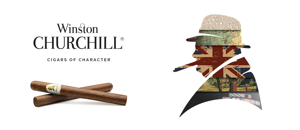 Davidoff Winston Churchill „The Original Series“ Zigarren mit der Silhouette von Sir Winston Churchill