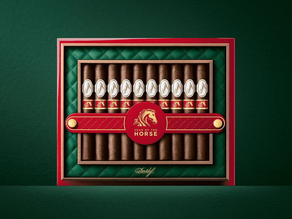 Davidoff Year of the Horse Limited Edition 2026 Box with toro especial cigars