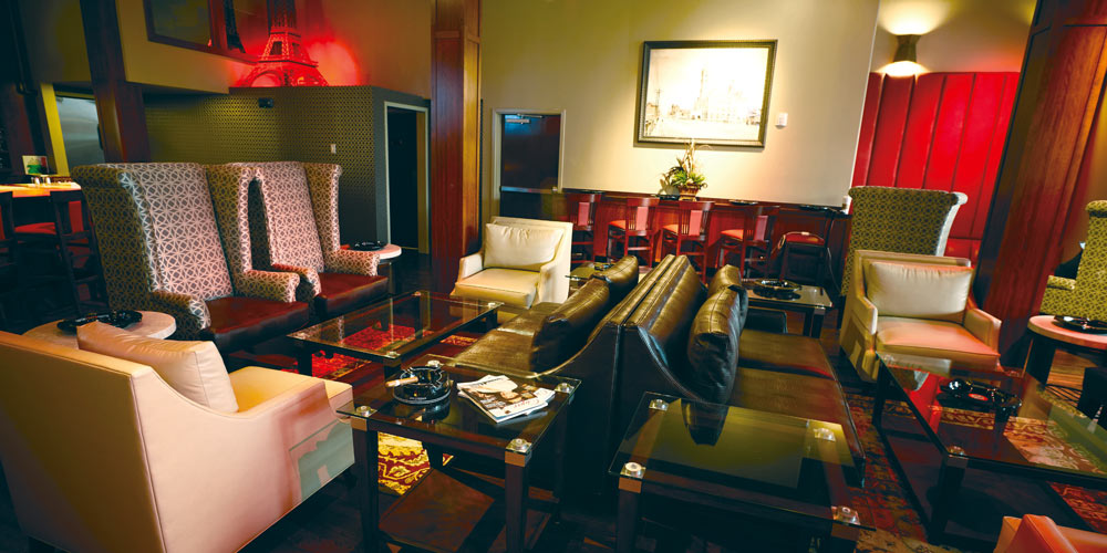Interior View of the Davidoff Blend Bar Lounge in Nashville