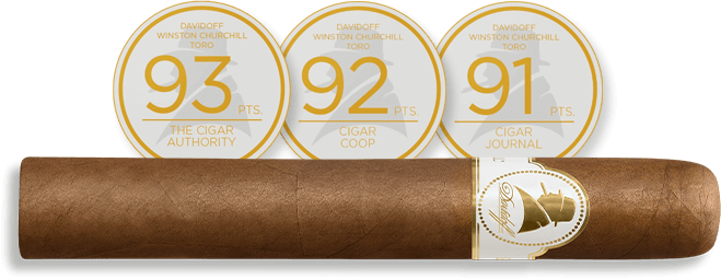 Winston Churchill Original Collection Toro Cigar with all the different Awards and Points